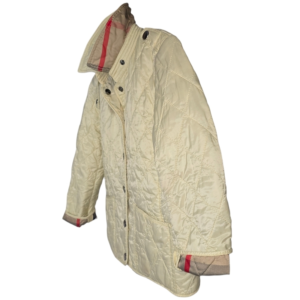 Burberry Children Diamond Quilted Jacket Nova Check Lined 100 / 56 Size - Picture 14 of 16